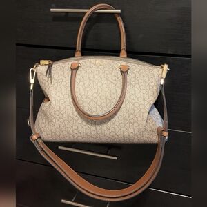 Calvin Klein Beige and Brown Women's Bag